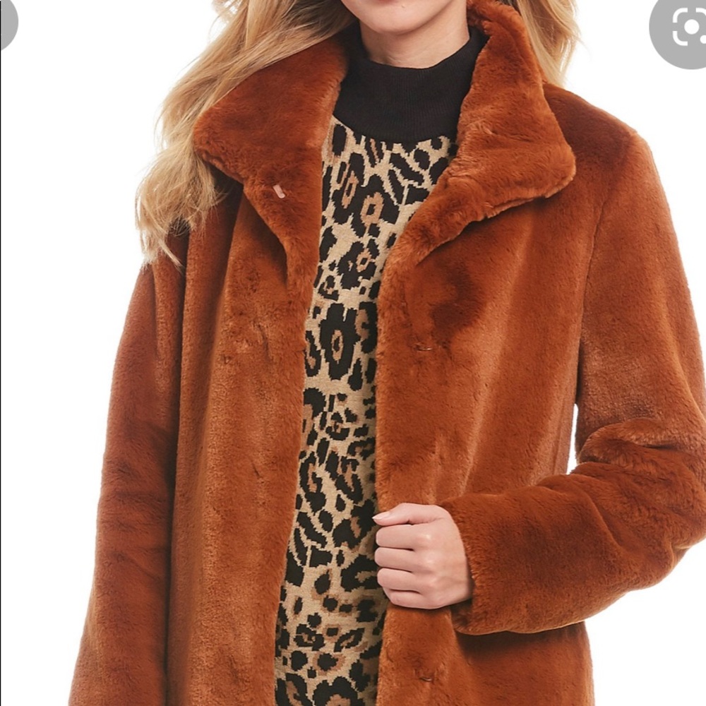 Calvin Klein Faux-Fur Coat
